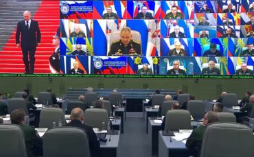 Скриншот видеозаписи Минобороны РФ Источник: https://reform.by/shojgu-vpervye-vyskazalsja-o-bunte-prigozhina