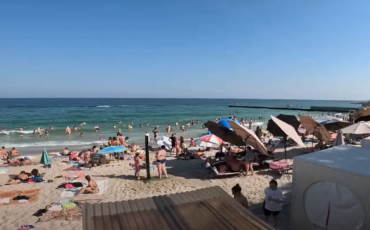 Одесса, пляж, скриншот из видео YouTube