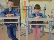 Специальные парты для занятий стоя / гимназия №1 Новополоцка