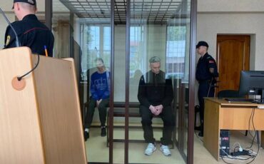 Анастасия и Александр Таратута во время суда. Фото: «Минская правда»