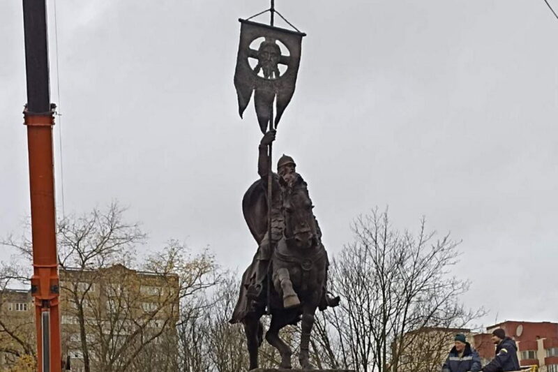 Памятник Александру Невскому в Минске. Фото: тг-канал Западнорусская Атлантида