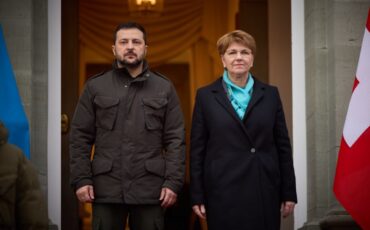 Владимир Зеленский и Виола Амхерд. Фото: president.gov.ua