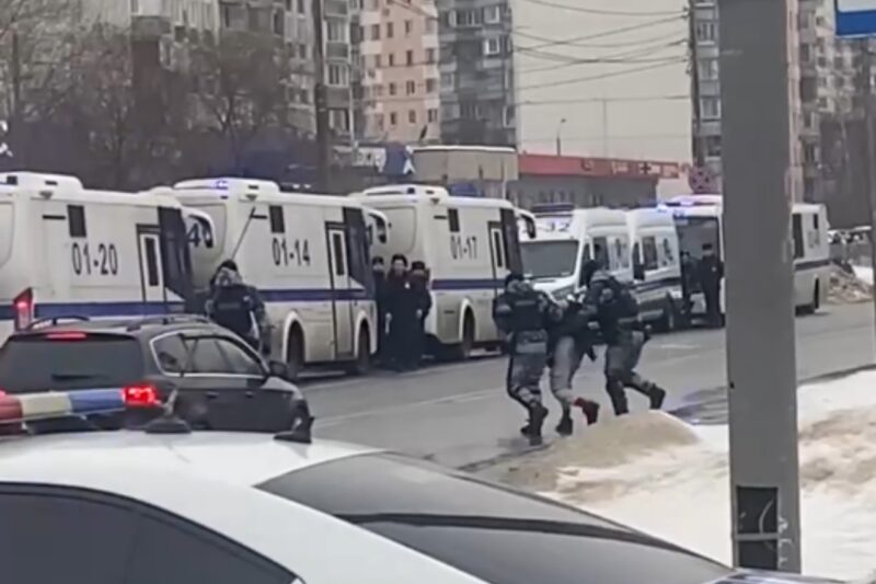 Задержание в Москве. Скриншот видео