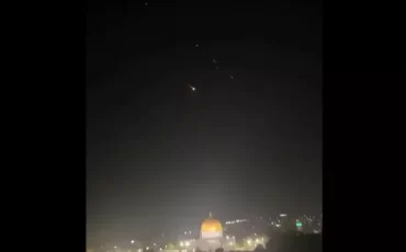 Ночная атака на Израиль. Скрин видео