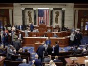 Голосование в Конгрессе США по поводу пакета помощи Украине. США, Вашингтон, 20 апреля 2024 года. Скриншот трансляции