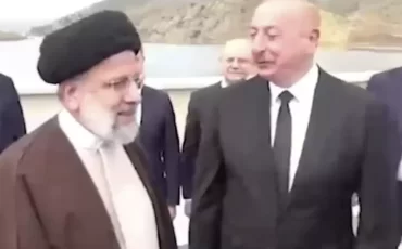 Раиси и Алиев. Скрин видео