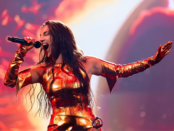 Певица Нутса Бузаладзе на «Евровидении», 8 мая 2024 год