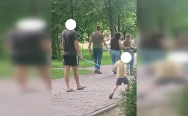 Ребенок на поводке / ВКонтакте / Slutsk-Gorod.by