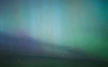 Северное сияние над Пинском, скриншот из видео