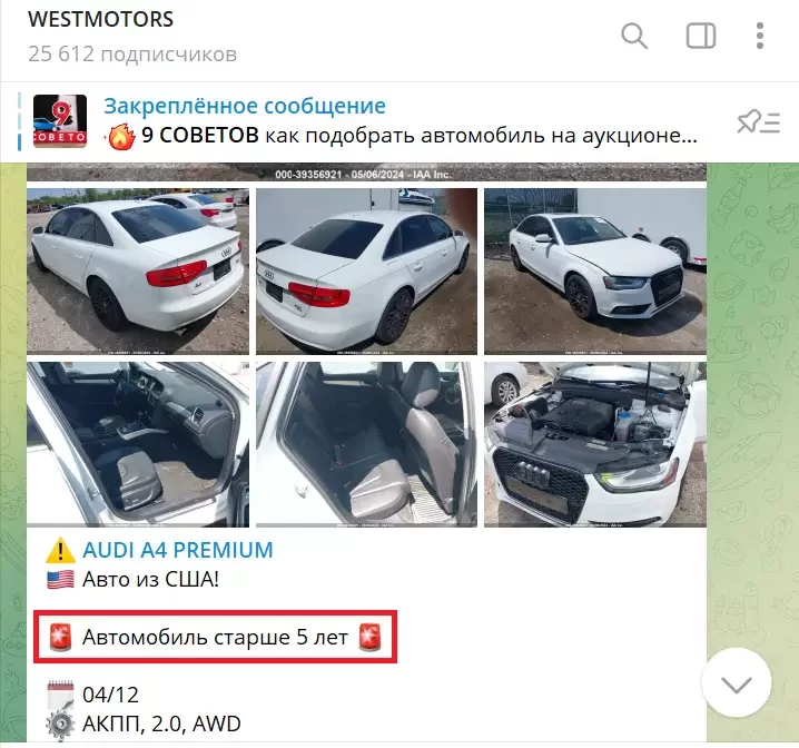 Фото: скриншот из телеграм-канала WESTMOTORS