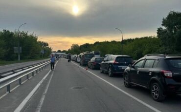 Очередь на беларусско-польской границе. 2024 год. Фото: t.me/granica_bypl