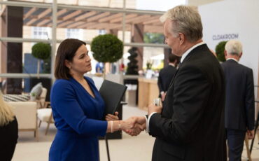 Светлана Тихановская и Гитанас Науседа в Великобритании 18 июля 2024 года. Фото: t.me/