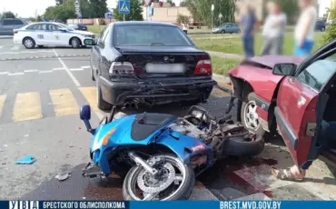 ДТП с участием мотоциклиста в Малорите