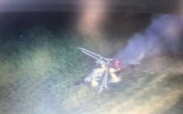 Сбитый Ка-52. Фото из российских телеграм-каналов