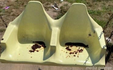 Качели в Лунинце