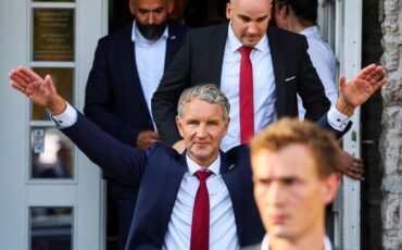 Главный кандидат от правой партии «Альтернатива для Германии» (АдГ) в Тюрингии Бьорн Хёкке. Эрфурт, 1 сентября 2024 года. Фото: Reuters