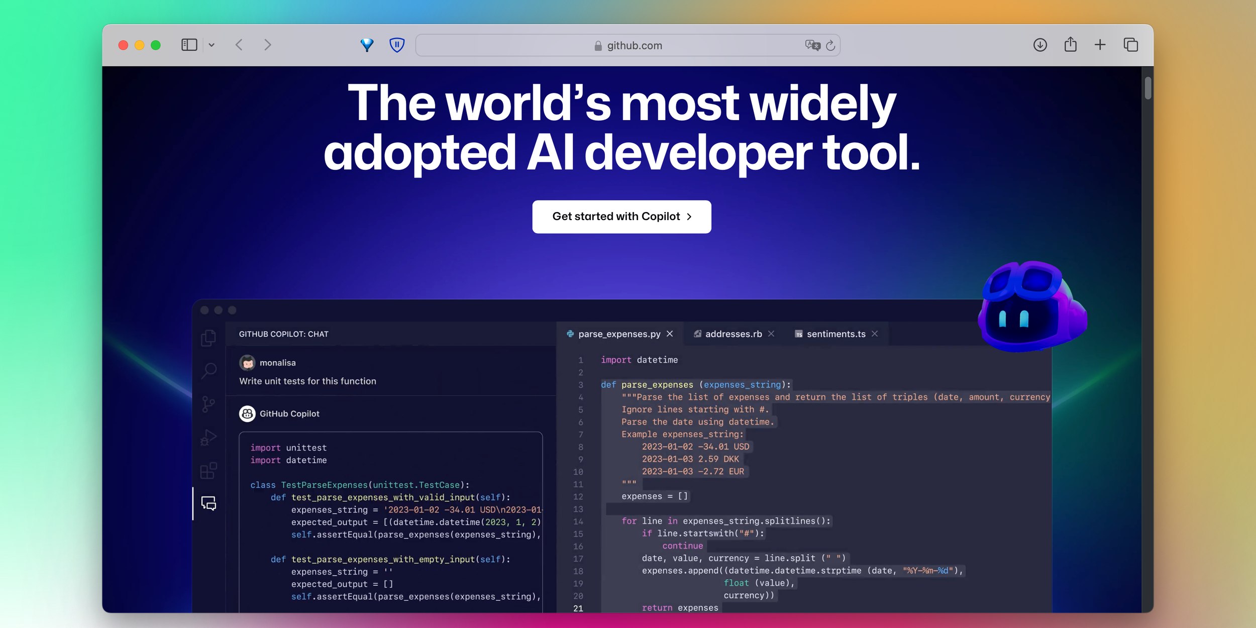 Аналог ChatGPT для программистов: GitHub Copilot
