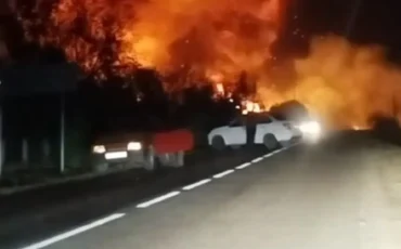 На территории объекта наблюдалась вторичная детонация