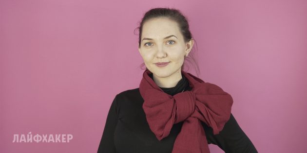 Бант Как завязывать шарф: бант