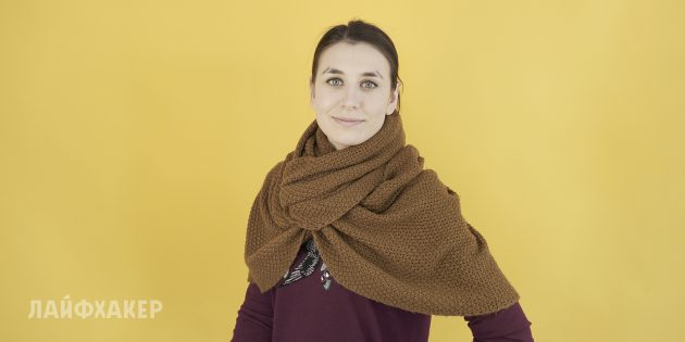 Бабочка Как завязывать шарф: бабочка