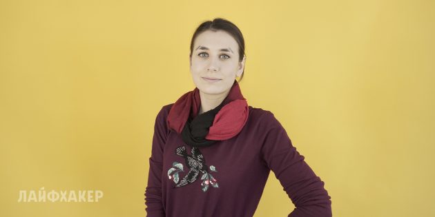 Широкое колье Как завязать шарф: широкое колье