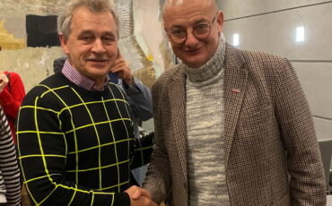 Анатолий Лебедько и Михал Каминьски. Фото: t.me/parlamentbel