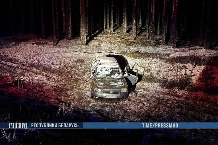 ДТП в Витебской области, где погибла 1,5-годовалая девочка. 2 января 2025 года. Фото: телеграм-канал МВД Беларуси