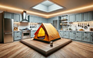 Палатка на кухне, иллюстрация media-polesye.com
