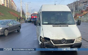 Место ДТП в Витебске. 9 января 2025 года. Фото: МВД