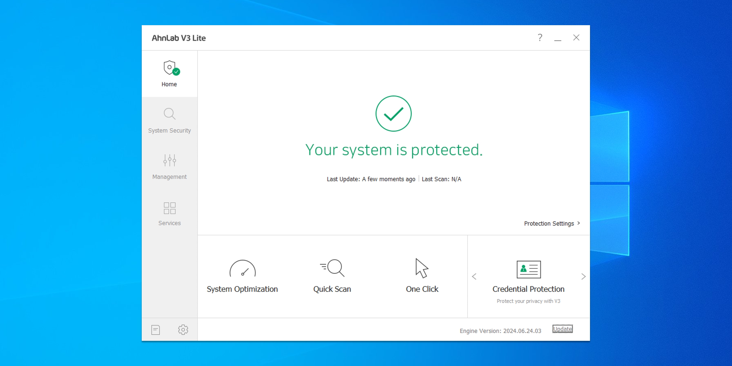 бесплатный антивирус Ahnlab V3 Lite