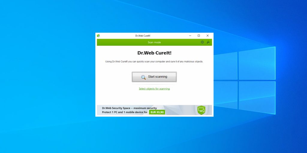Dr. Web CureIt Dr.Web CureIt бесплатный антивирус