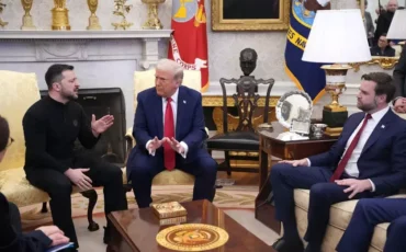 Владимир Зеленский с Дональдом Трампом в Белом доме 28 февраля. Фото: Andrew Harnik/ Getty Images