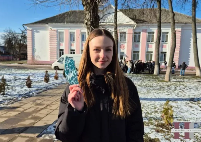 Ирина Мороз, играющая главную роль. Фото: «Настаўніцкая газета»