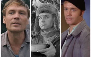 Кадры из фильмов «Любовь и голуби», «Девчата» и «Афоня»