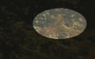 Предполагаемое место удара. Скриншот: видео Минобороны РФ