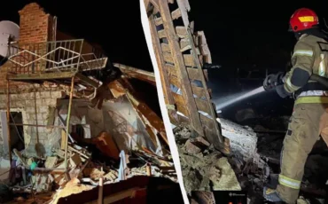 Шахед попал в частный дом на Днепропетровщине, под обломками оказалась семья