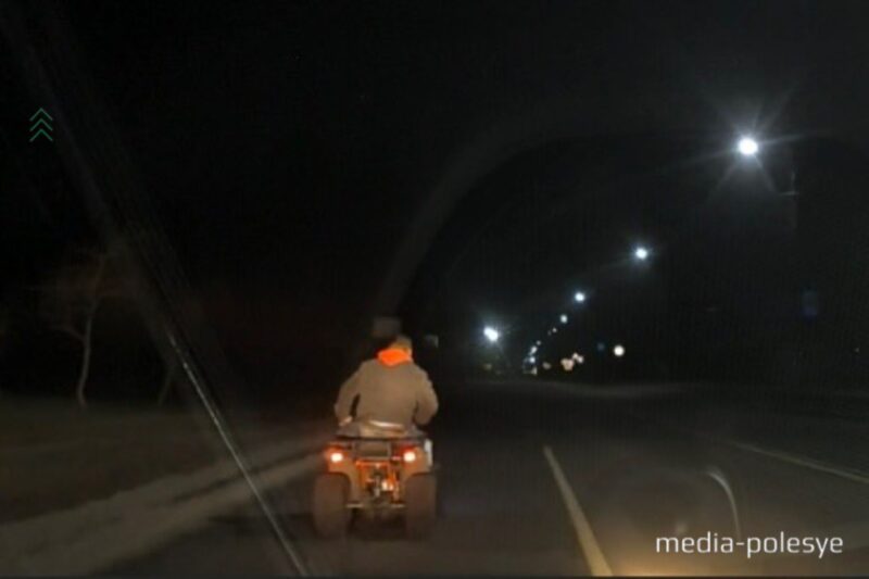 Как пьяный пытался скрыться от ГАИ на квадроцикле, media-polesye.com