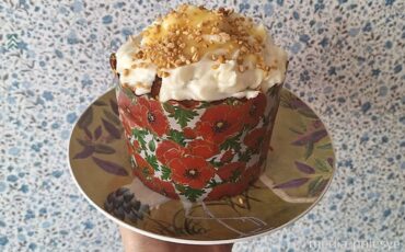 Кулич без дрожжей с лимонной начинкой и глазурью, media-polesye.com