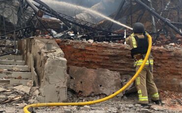 Удар был осуществлен под вечер вторника / фото t.me/Sumy_news_ODA