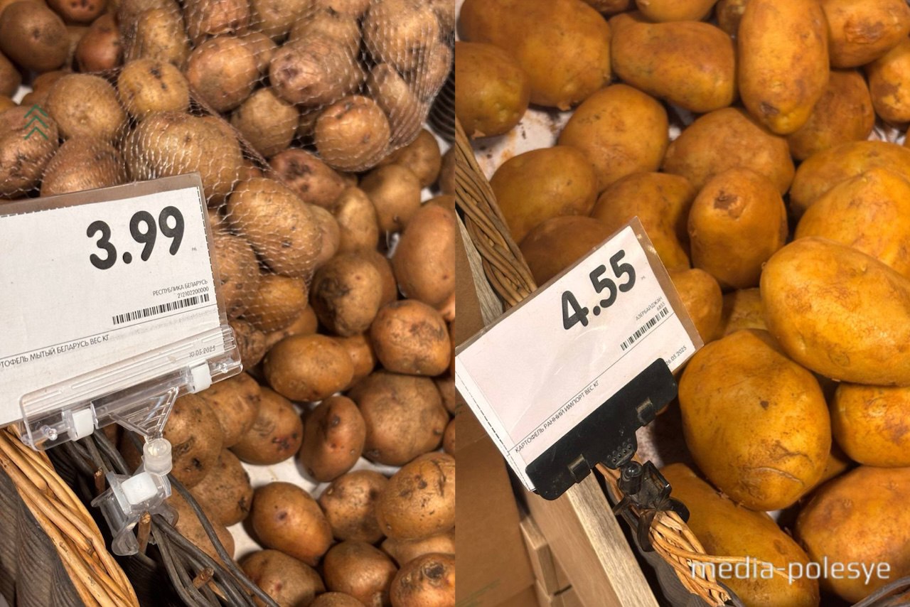 Цена картошки в Пинске