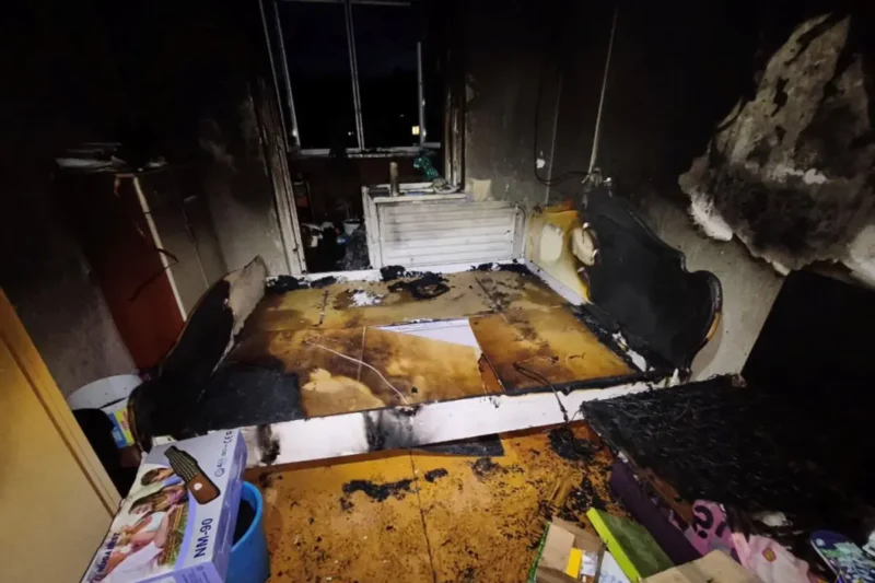 Последствия пожара. Фото ОУМЧС