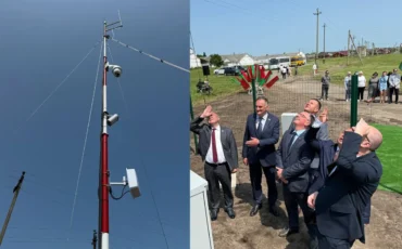 Открытие метеостанции в Столине