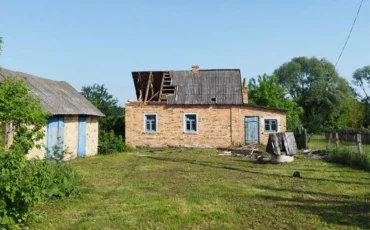 Пострадавший дом в Столинском районе