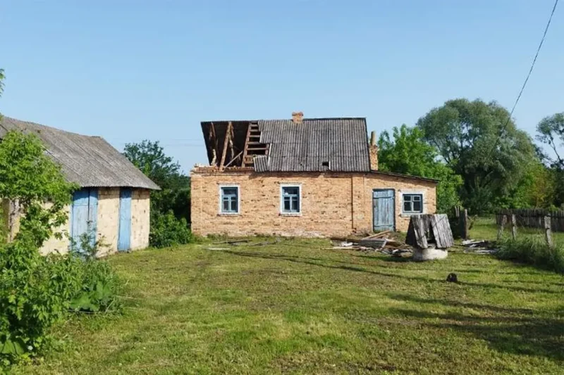 Пострадавший дом в Столинском районе