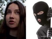 Девушка, в дом которой забрались, коллаж Медиа Полесье