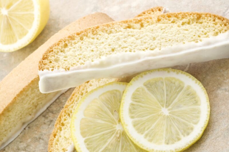 Лимонные бискотти