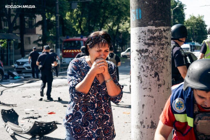 Последствия российского удара по Сумам, Украина, 3 июня 2025 года. Фото: телеграм-канал «Кордон.Медіа»