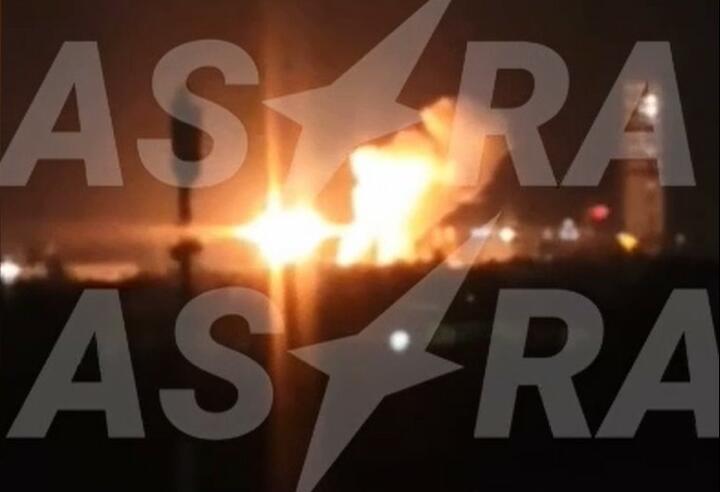 Дроны атаковали химкомибинат в Ставропольском крае, 25 июля 2025 года. Скриншот: видео ASTRA