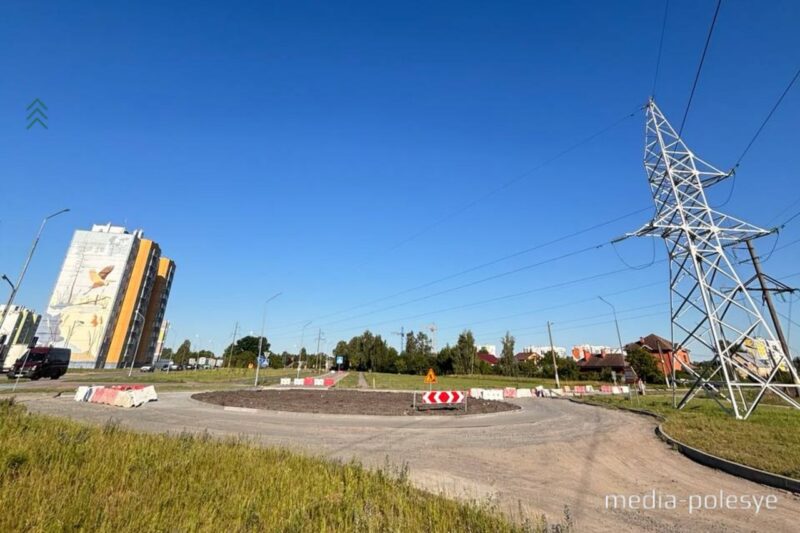 Строительство кольца на пересечении улиц Пучкова и Космонавтов (м-н Жемчужный)