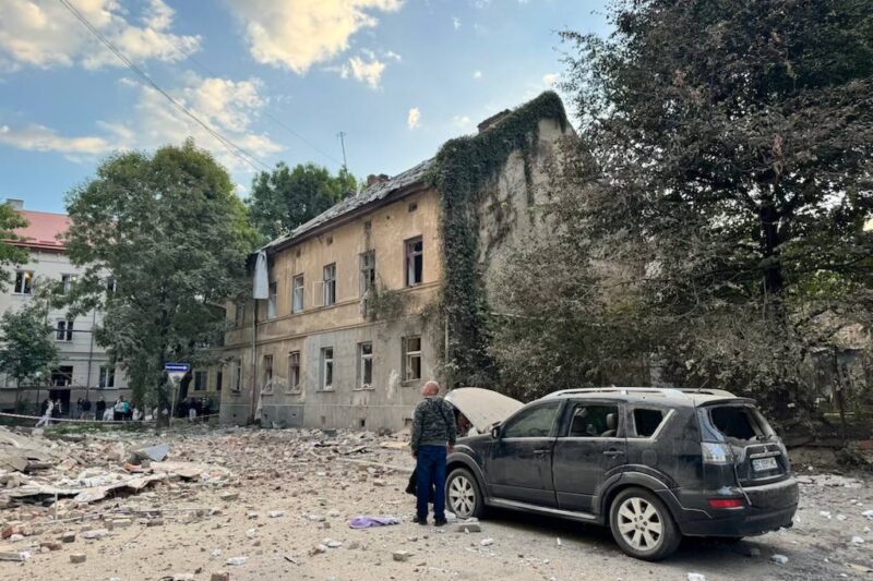 Последствия удара по Львову. Фото: тг-канал мэра города